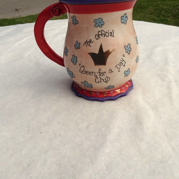 Blue Sky Clayworks Mug "Queen of Mothers" 2008 Never Used - Picture 3 of 8